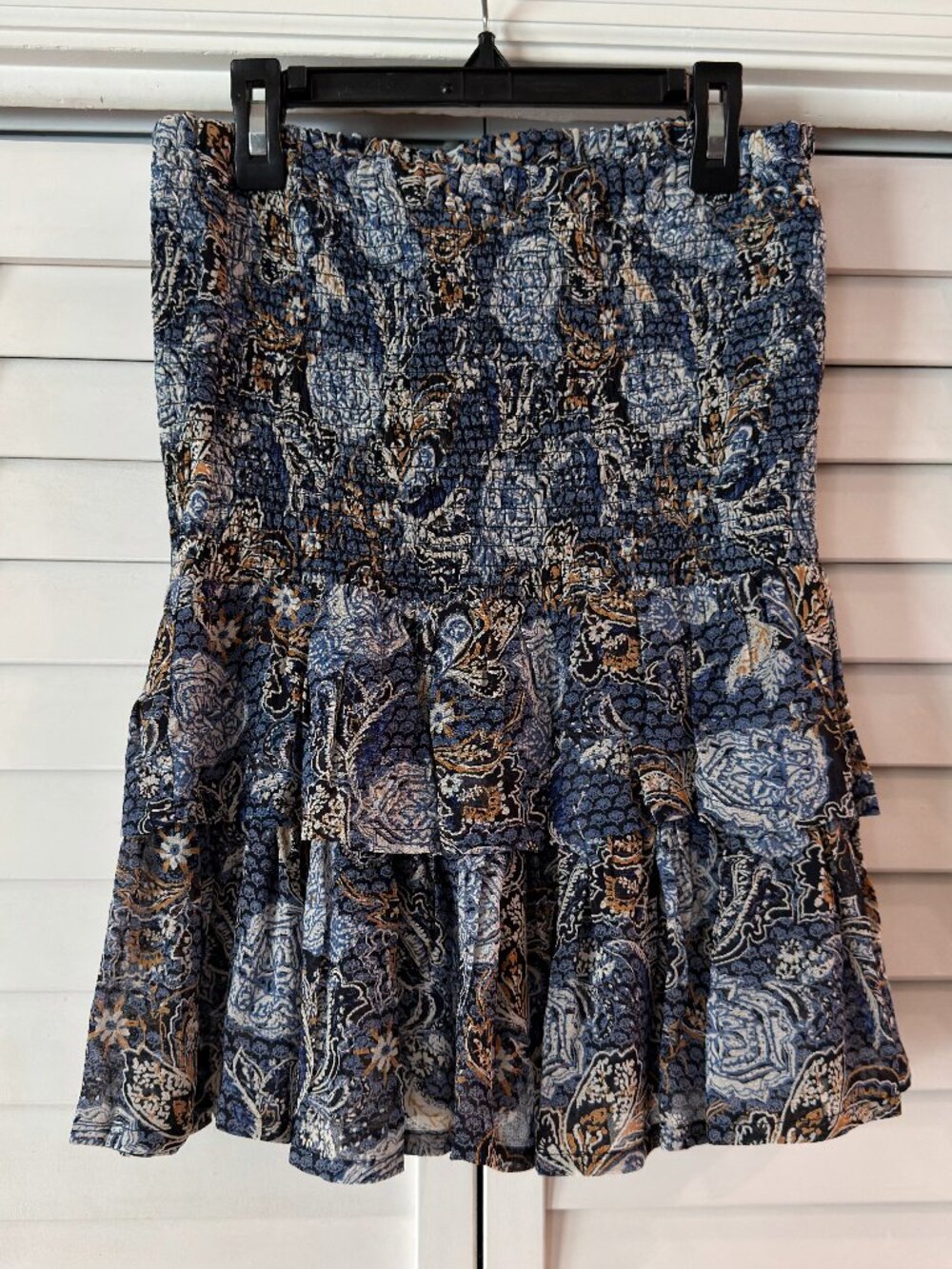 Part Two Hei Paisley Floral Skirt in Dark Navy Ornament Print - Size 36 (4 US)